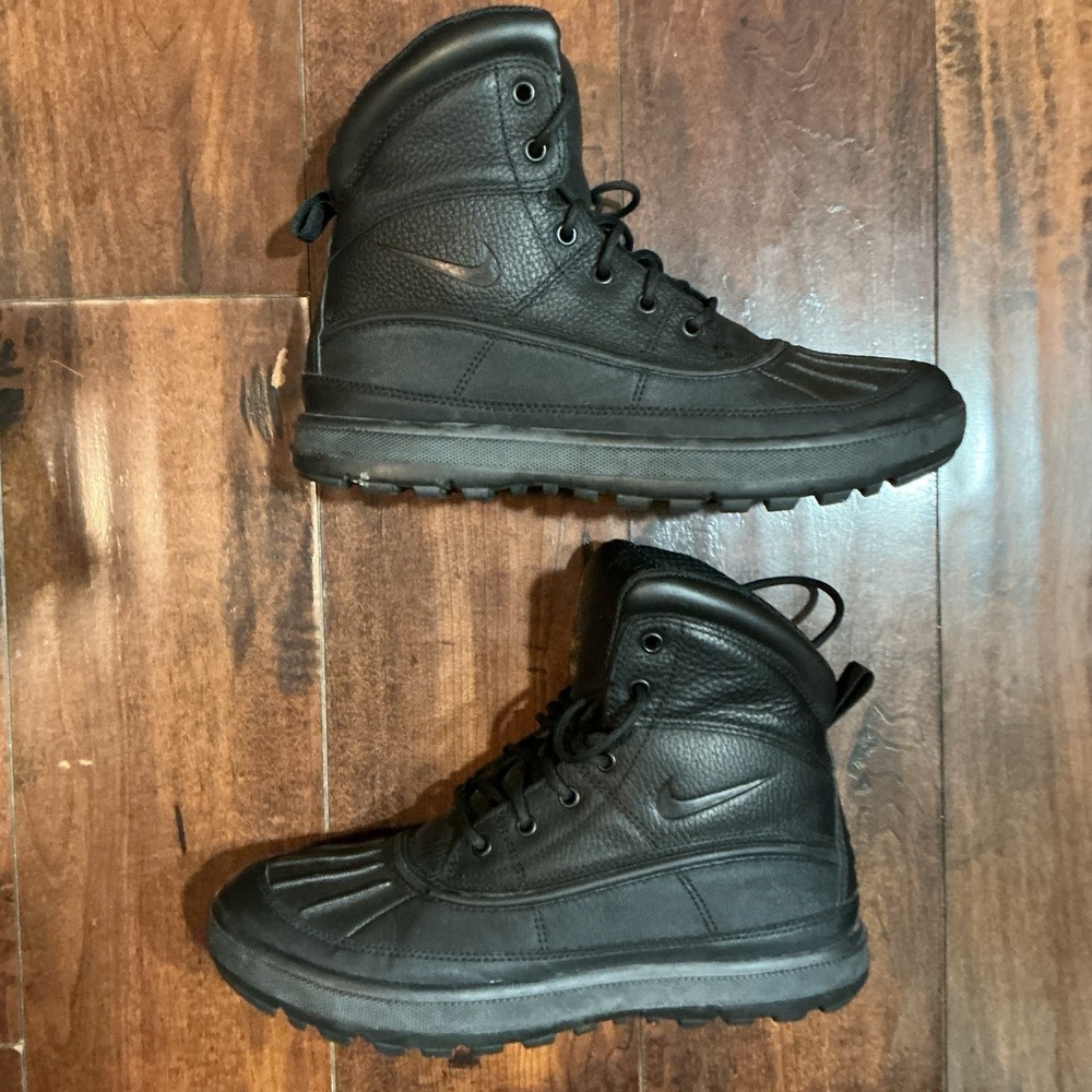 Nike Woodside II ACG Triple Black Boots Men's Size 8 Waterproof 525393-090